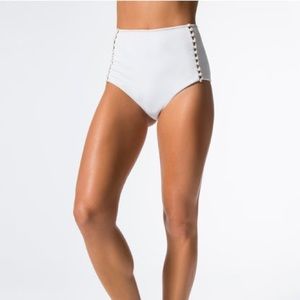 JONATHAN SIMKHAI PEARL STUDDED BIKINI BOTTOMS